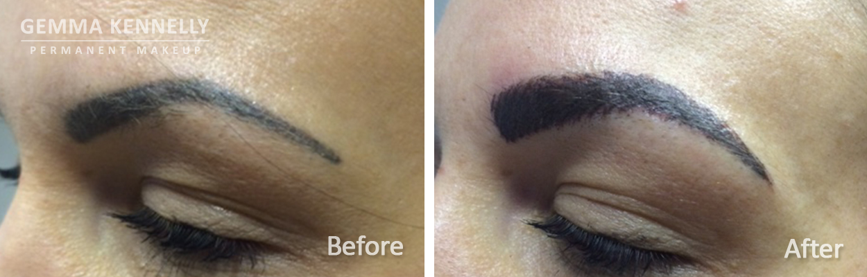 Permanent eyebrow correction - Gemma Kennelly, Liverpool (LHS)