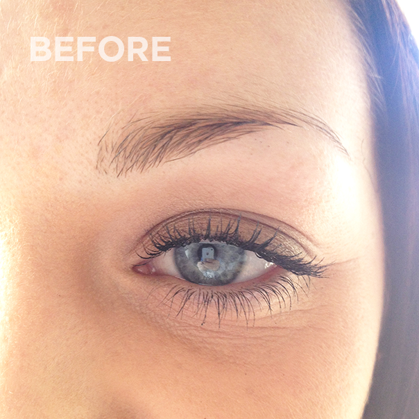 Eyebrows before permanent makeup