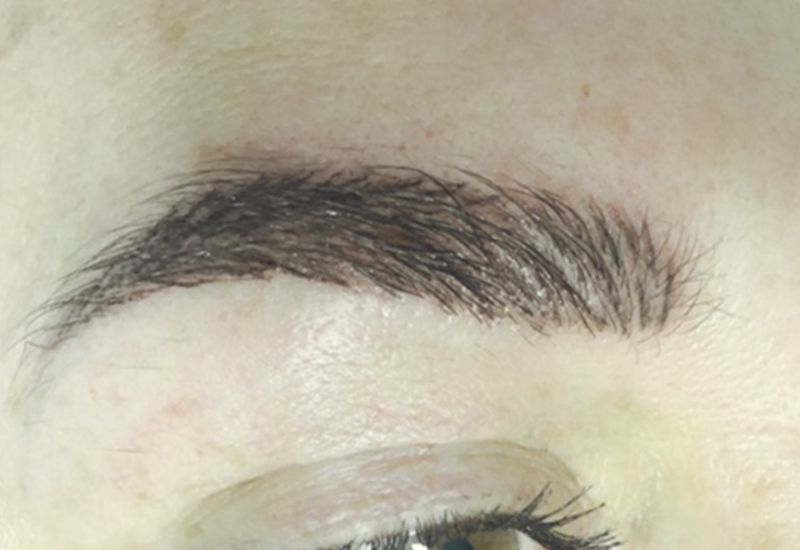 Fluffy hair stroke brows, permanent makeup